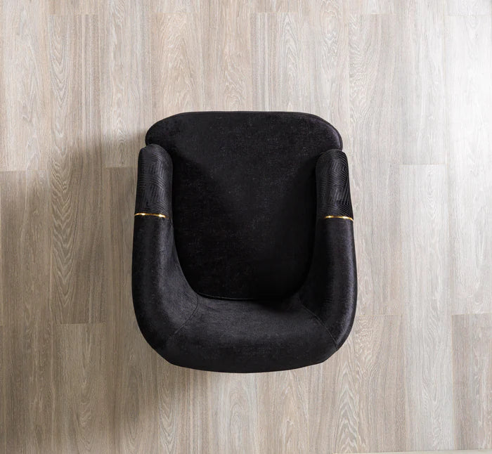 Santana Velvet Accent Chair, Five Colors