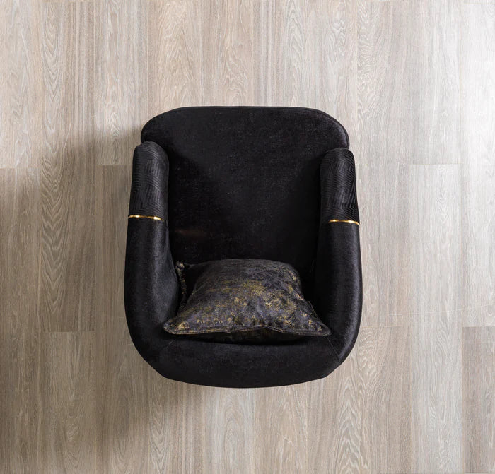Santana Velvet Accent Chair, Five Colors