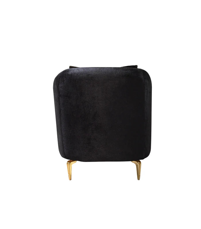 Santana Velvet Accent Chair, Five Colors