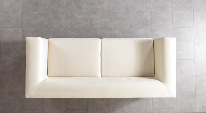 Anica Ivory Velvet Sofa and Loveseat Set