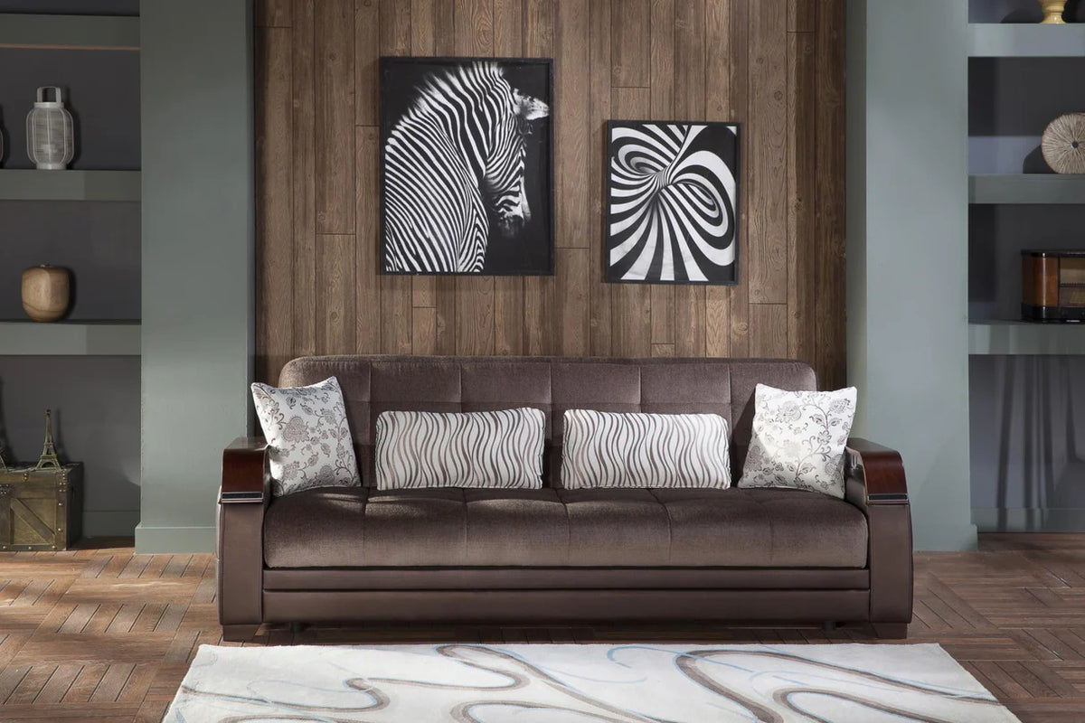 Natural Prestige Brown Living Room Set