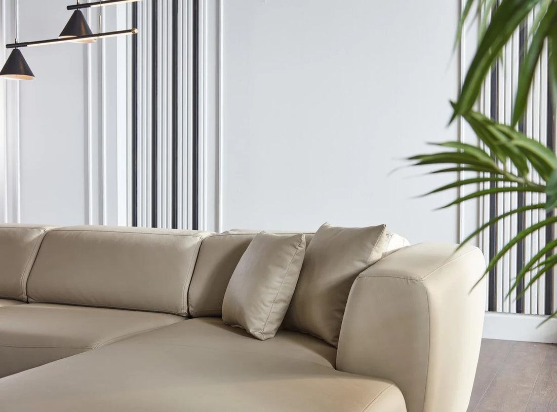 Picasso Santa Cream RAF Chaise Sleeper Sectional