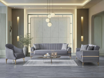 Royal Nevada Gray Living Room Set