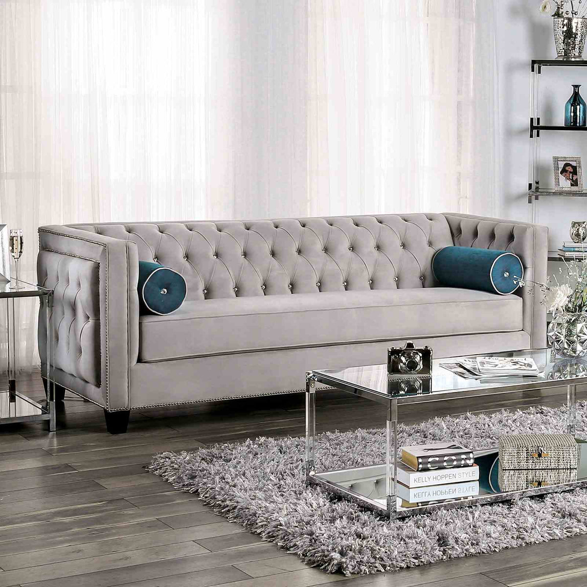 Silvan Gray Sofa or Loveseat