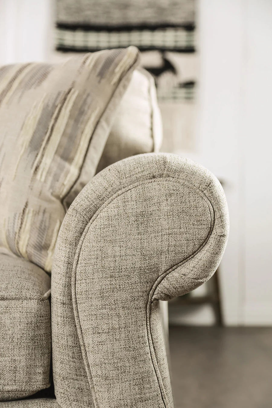 Amaya Cream Upholstered Sofa
