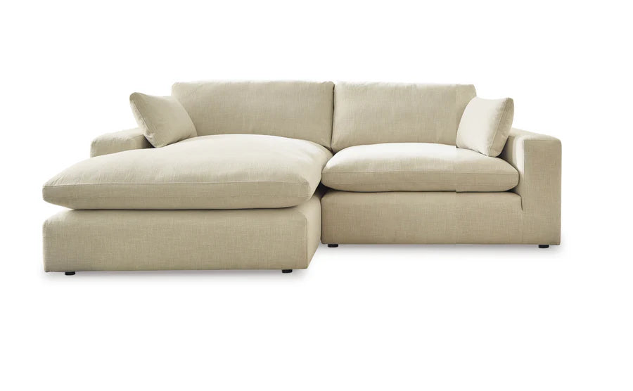 Elyza Linen 2-Piece Chaise Sectional