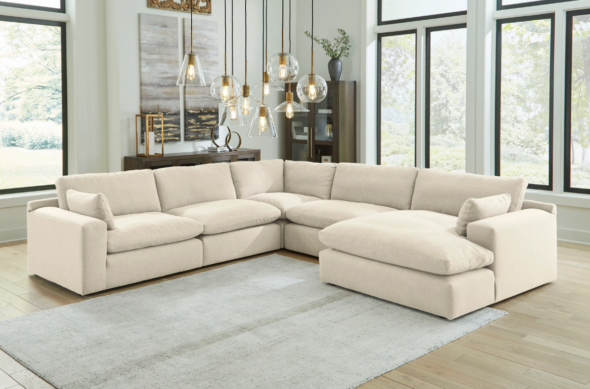 Elyza 5-Pieces Sectional with Chaise - LAF / RAF