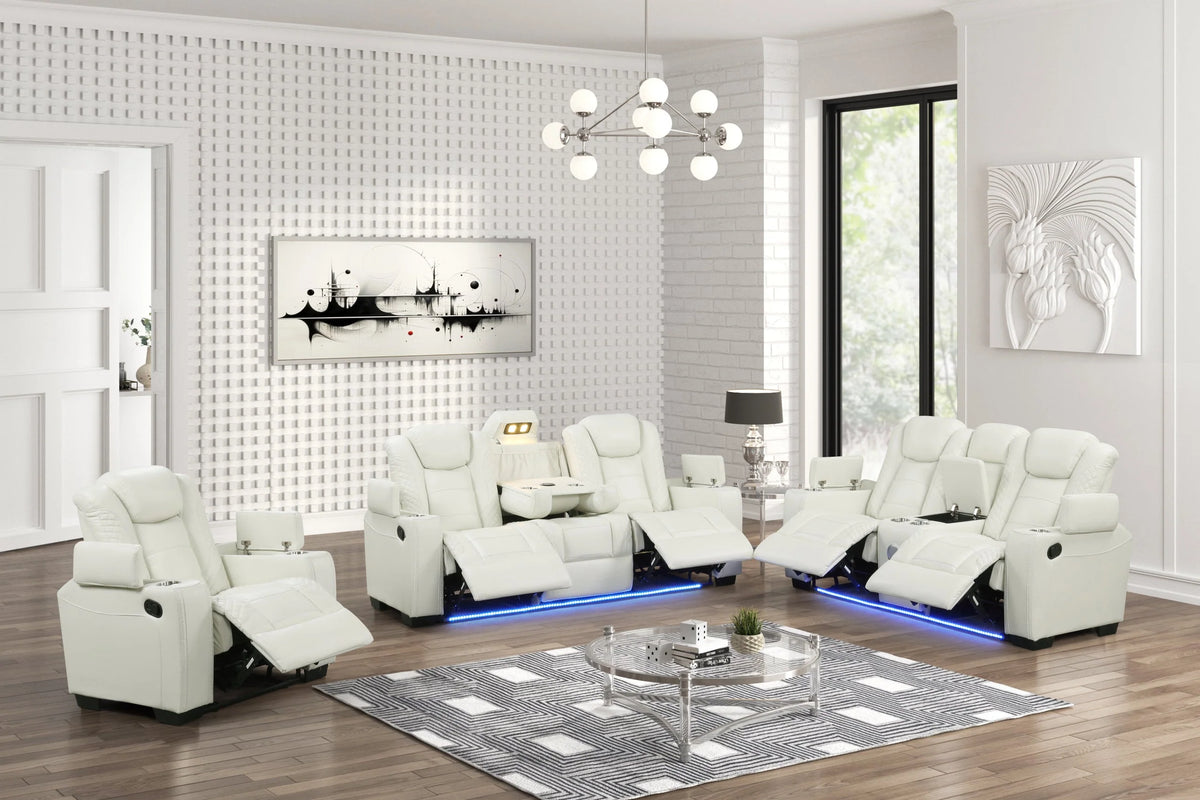Stefano 3-Piece Manual Reclining Living Room Set