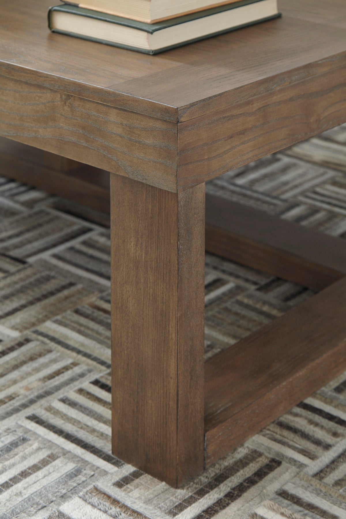 Cariton Grayish Brown Coffee Table