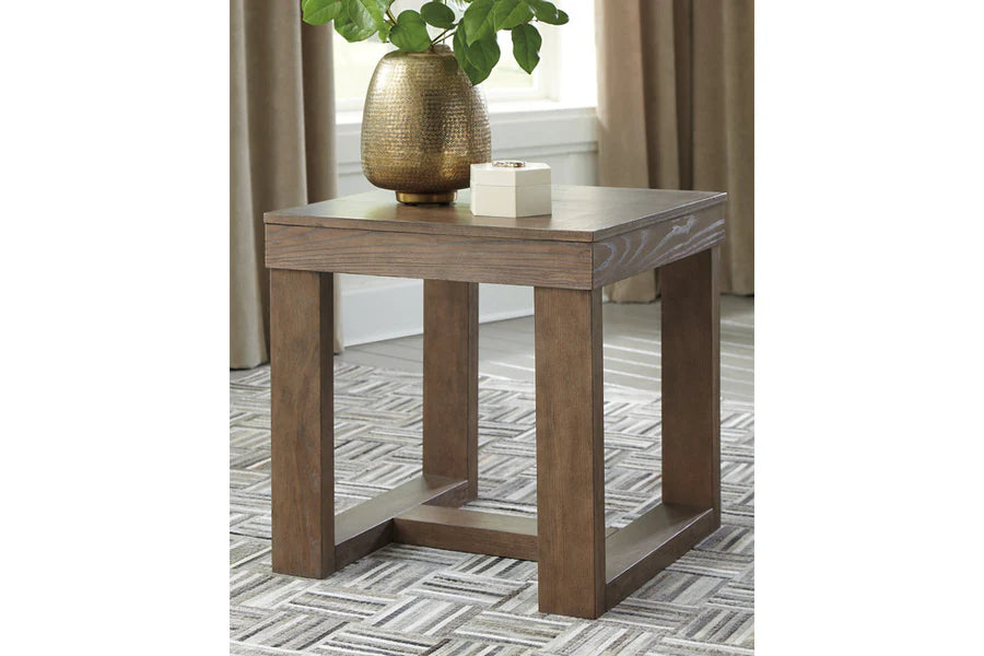 Cariton Grayish Brown End Table