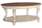 Realyn Two-Tone Oval Coffee Table