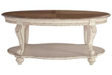 Realyn Two-Tone Oval Coffee Table
