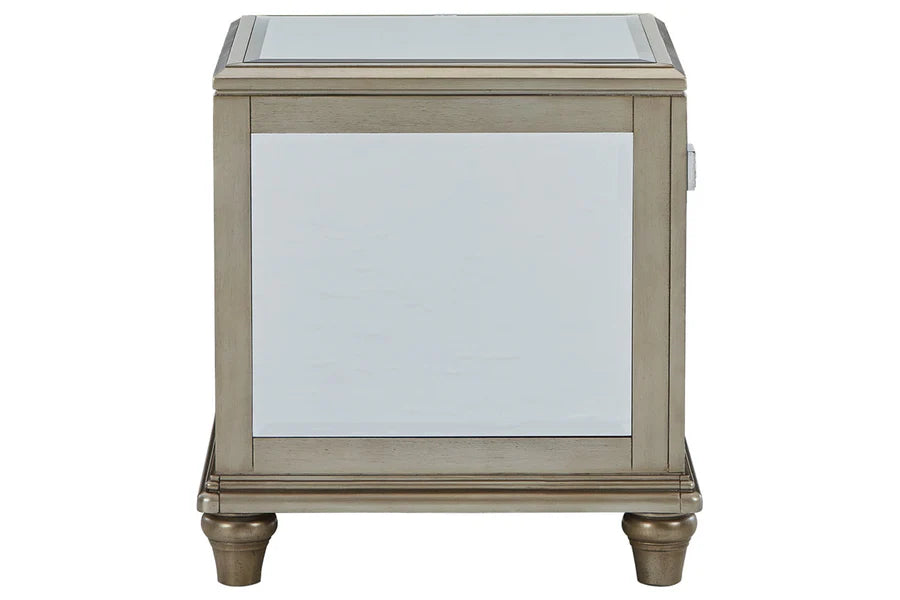 Chevanna Platinum End Table with Storage