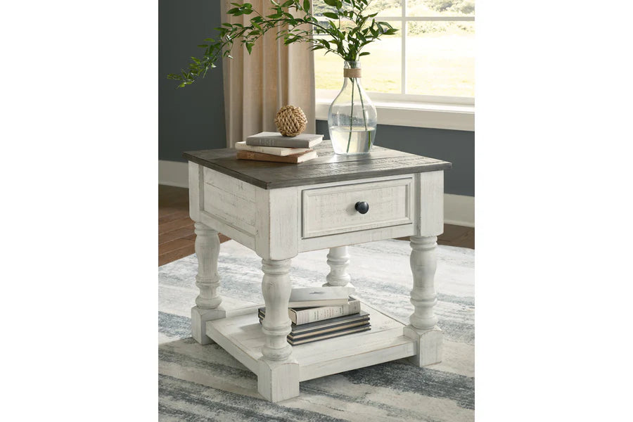 Havalance Two-Tone End Table with Drawer