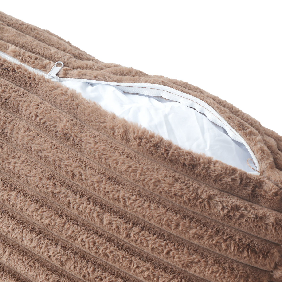 Corduroy Chaise Lounge Chair with Pillows