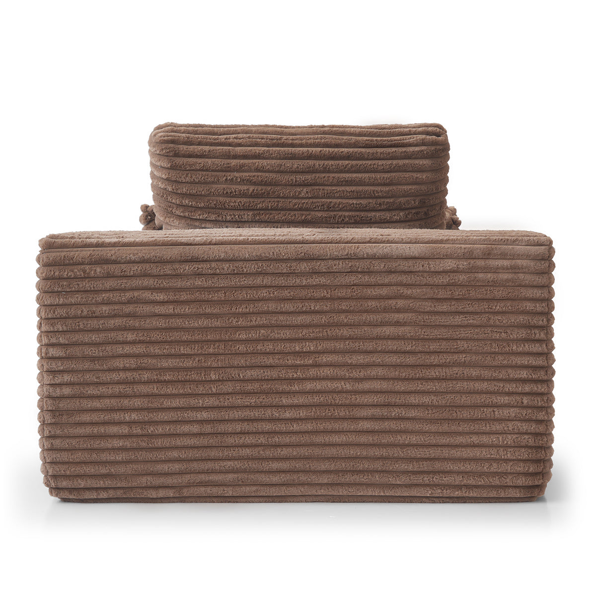 Corduroy Chaise Lounge Chair with Pillows