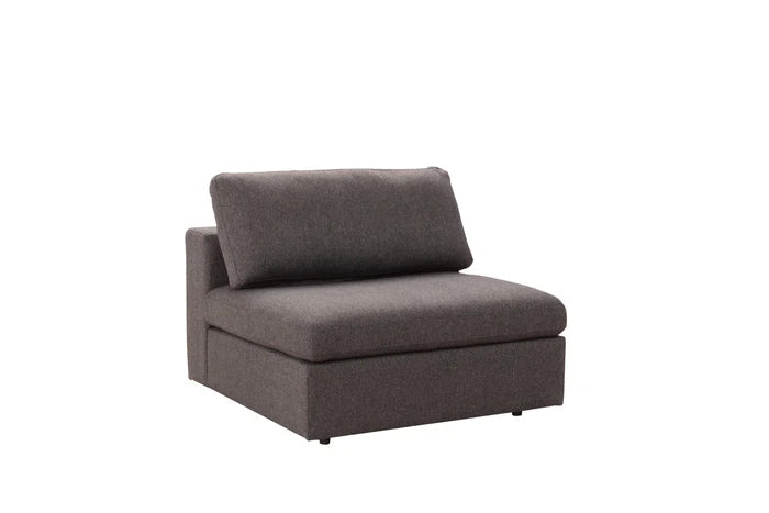 Arny Smoke Armless Accent Chair
