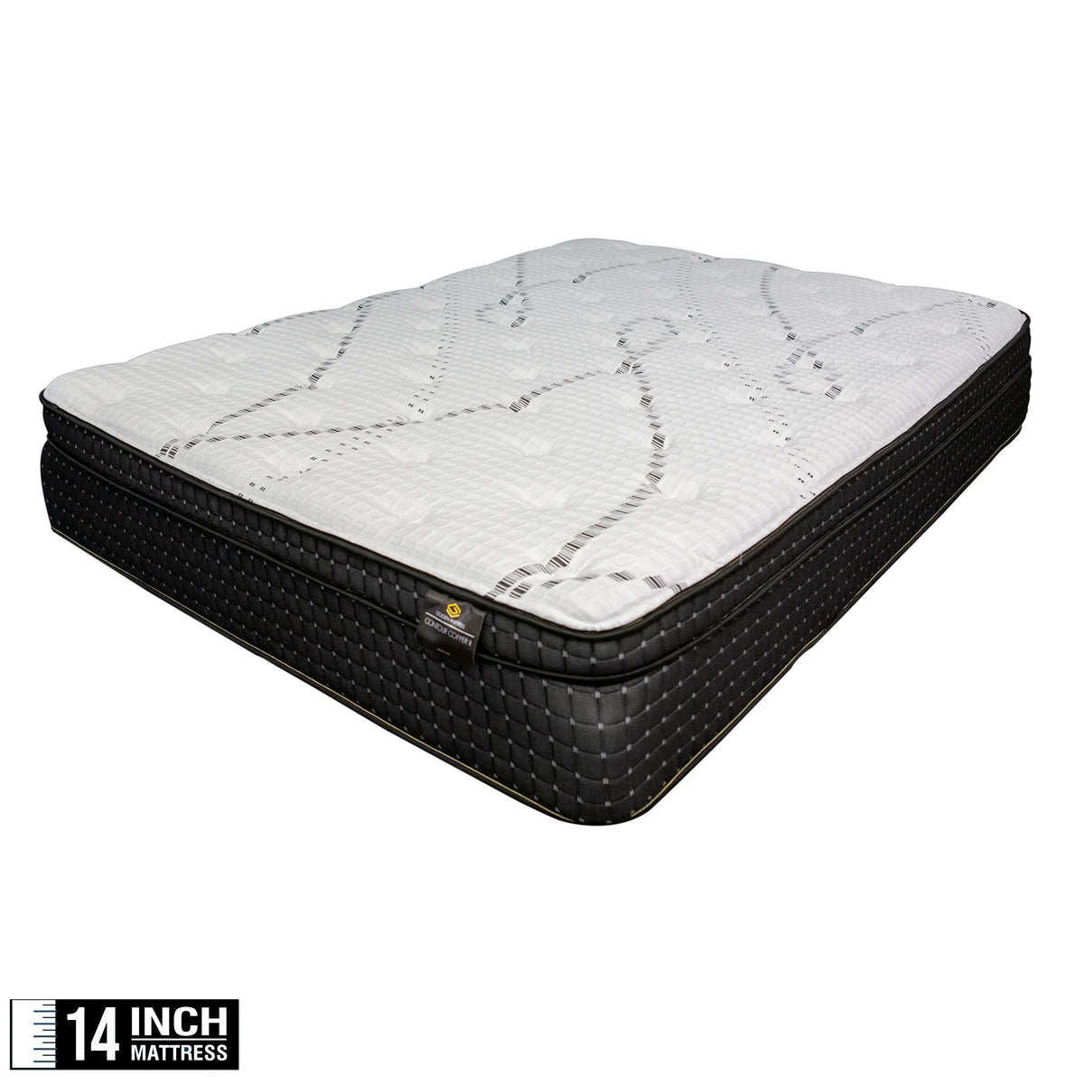 Contour Copper II Tour2 Infused Hybrid Mattress - 14" Copper Foam, Cooling w/ 10 Year Warranty