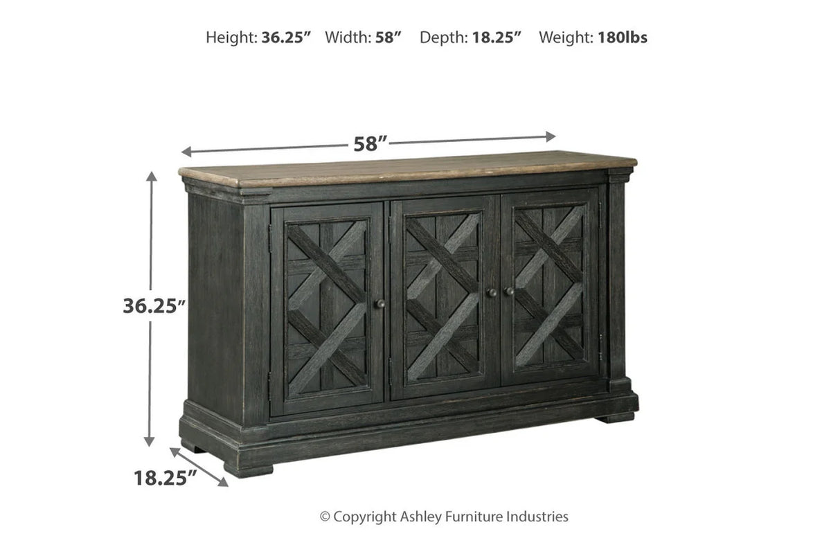 Tyler Creek Black & Gray Dining Server