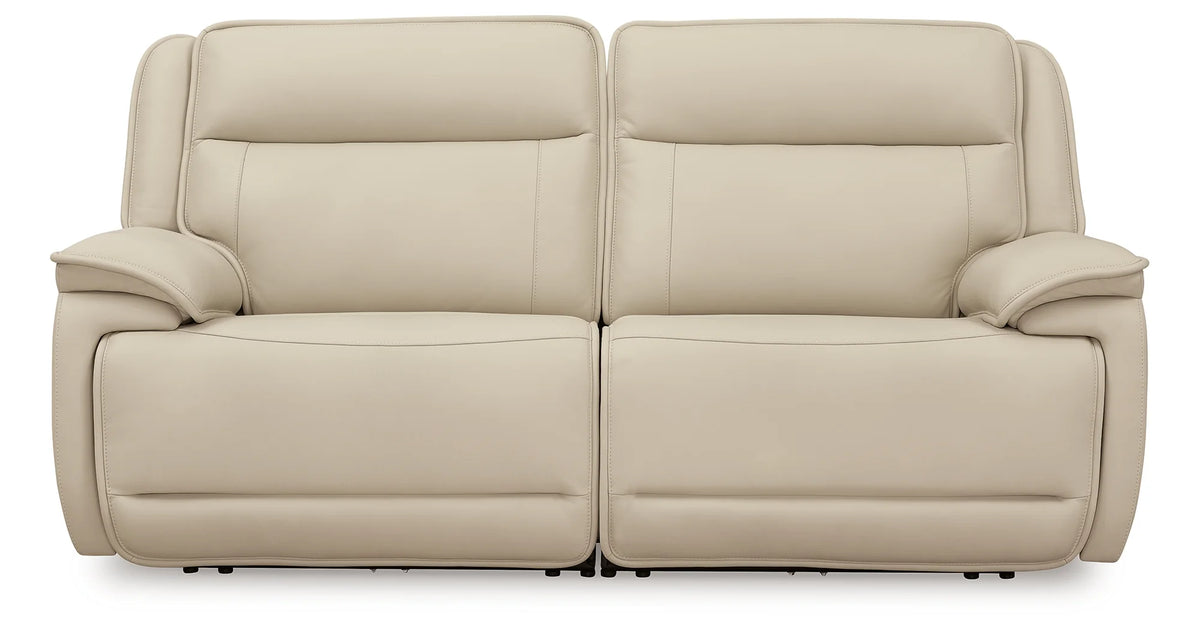 Double Deal Almond Power Reclining Loveseat