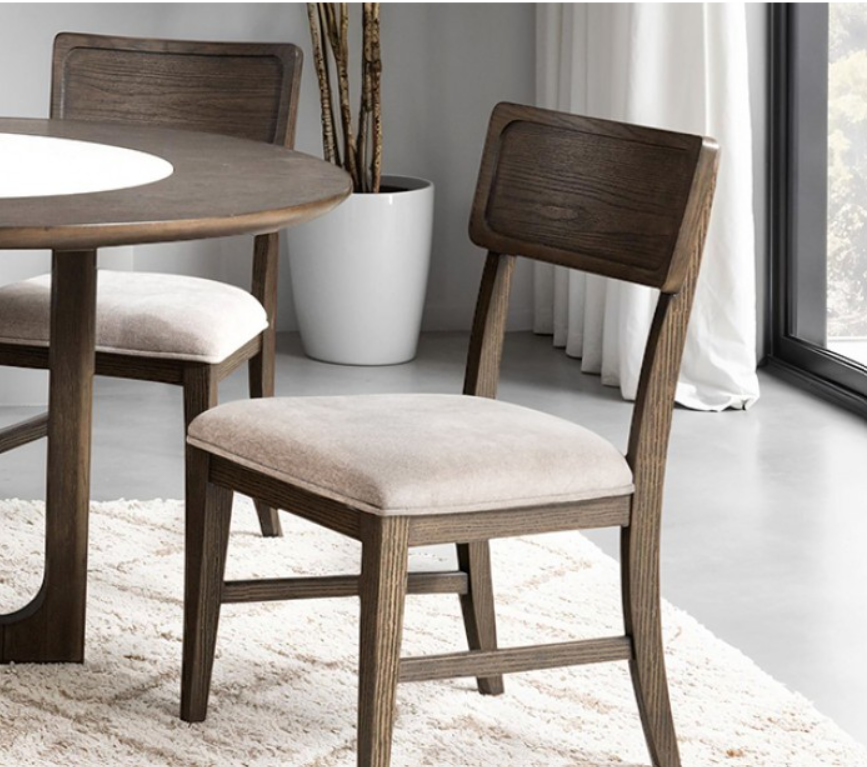Vellara Brown 7-Piece Dining Set, Wood or Stone Top