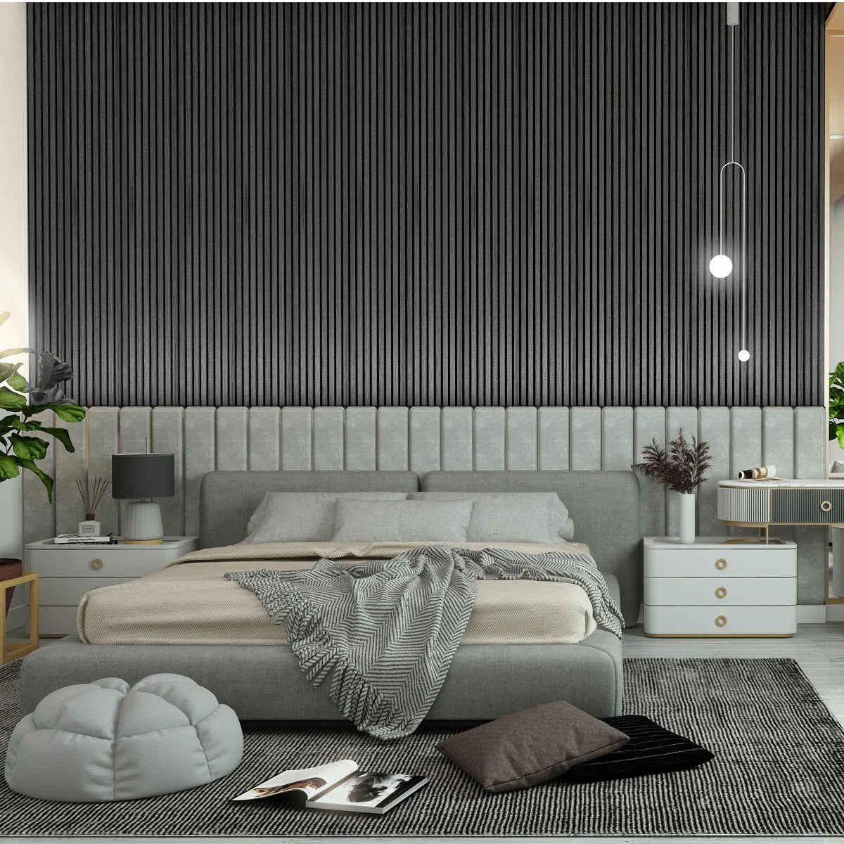 Acoustic Grey Oak Panel