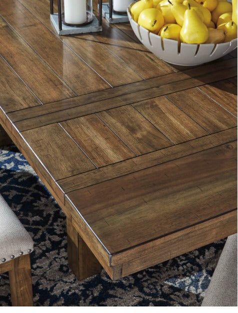 Moriville Nutmeg Extension Table & 6 Chairs