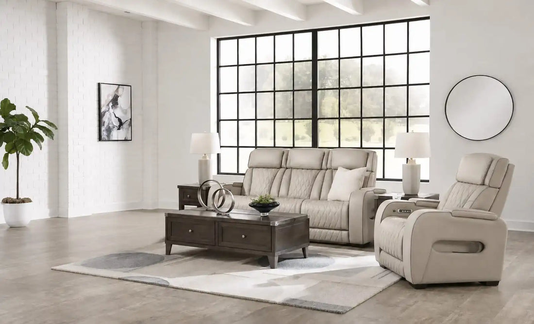 Sofá reclinable eléctrico y sillón reclinable Boyington