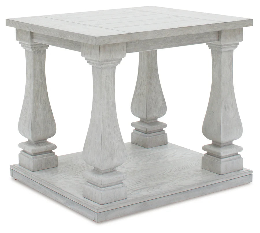 Arlendyne Antique White End Table with Shelf