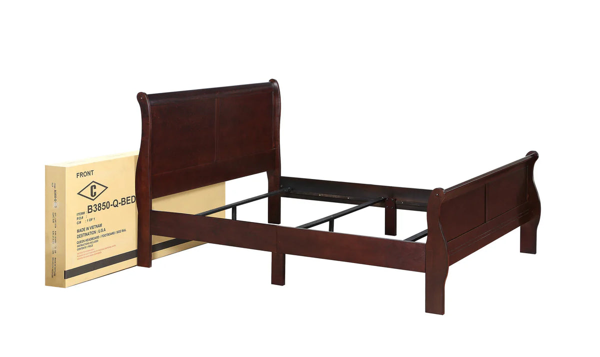 Louis Philip Sleigh Bedroom Set