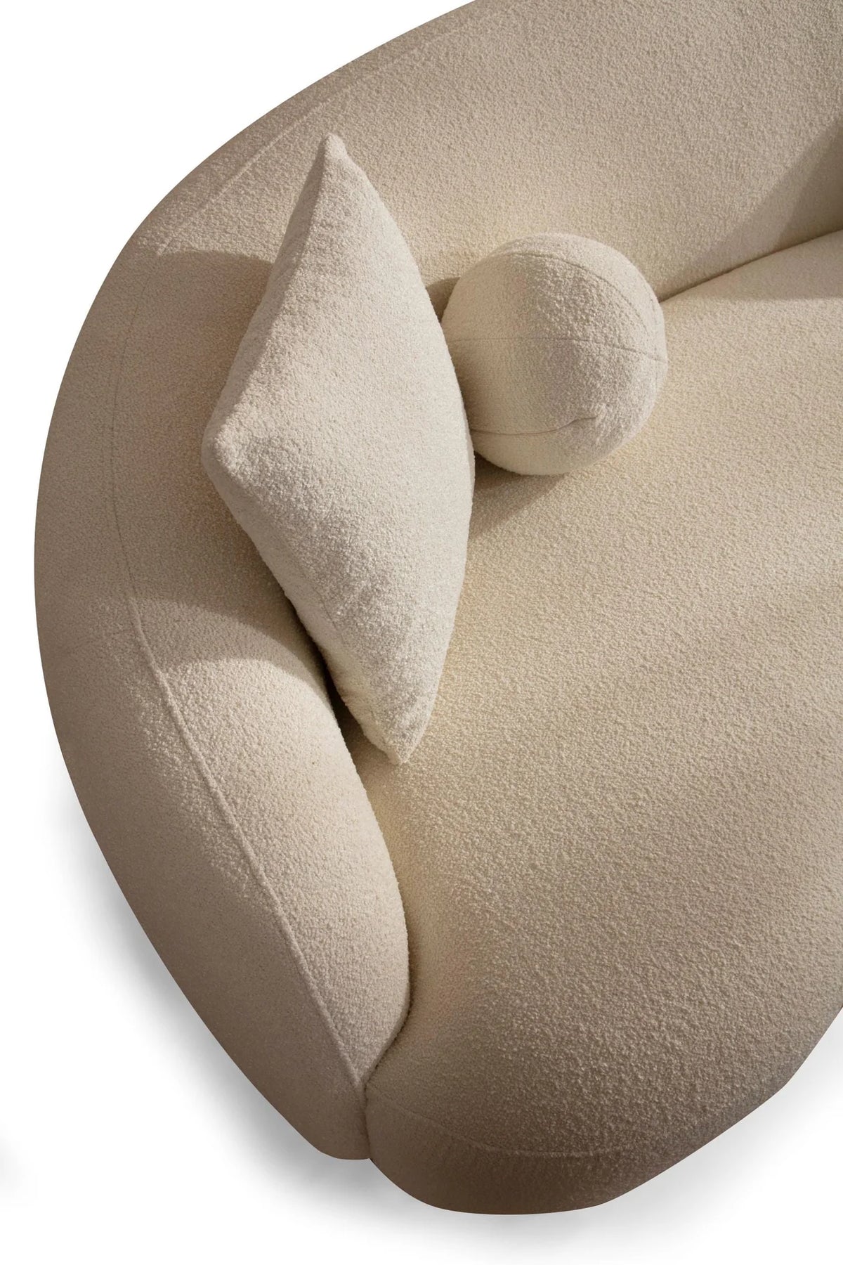 Bonita Ivory Boucle Living Room Set