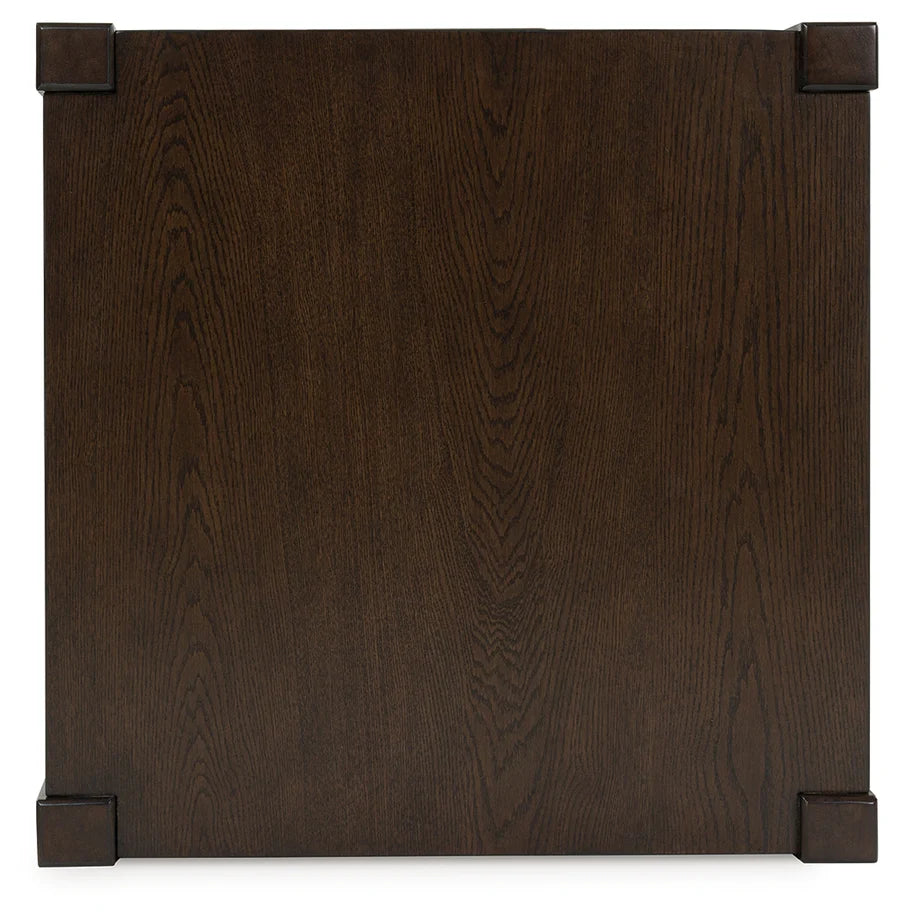 Breckington Dark Brown End Table with Drawer