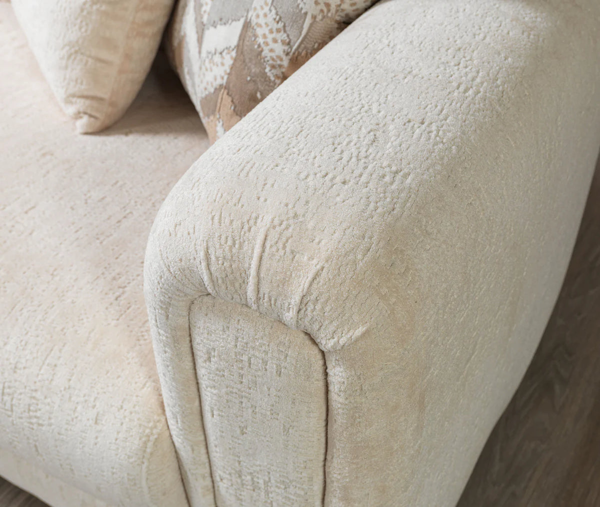 Brenda Ivory Bouclé Sofa and Loveseat Set