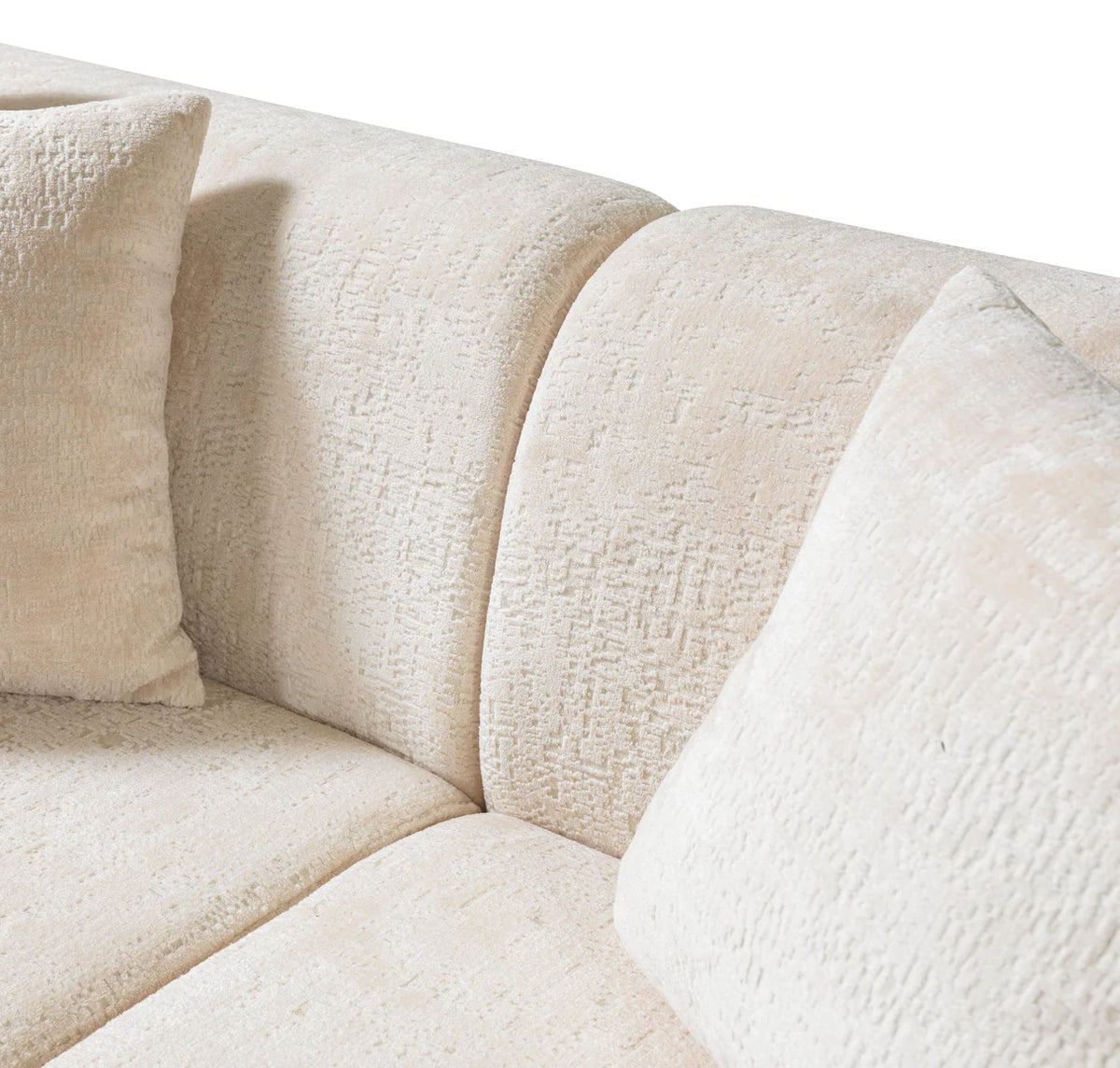Brenda Ivory Bouclé Sofa and Loveseat Set
