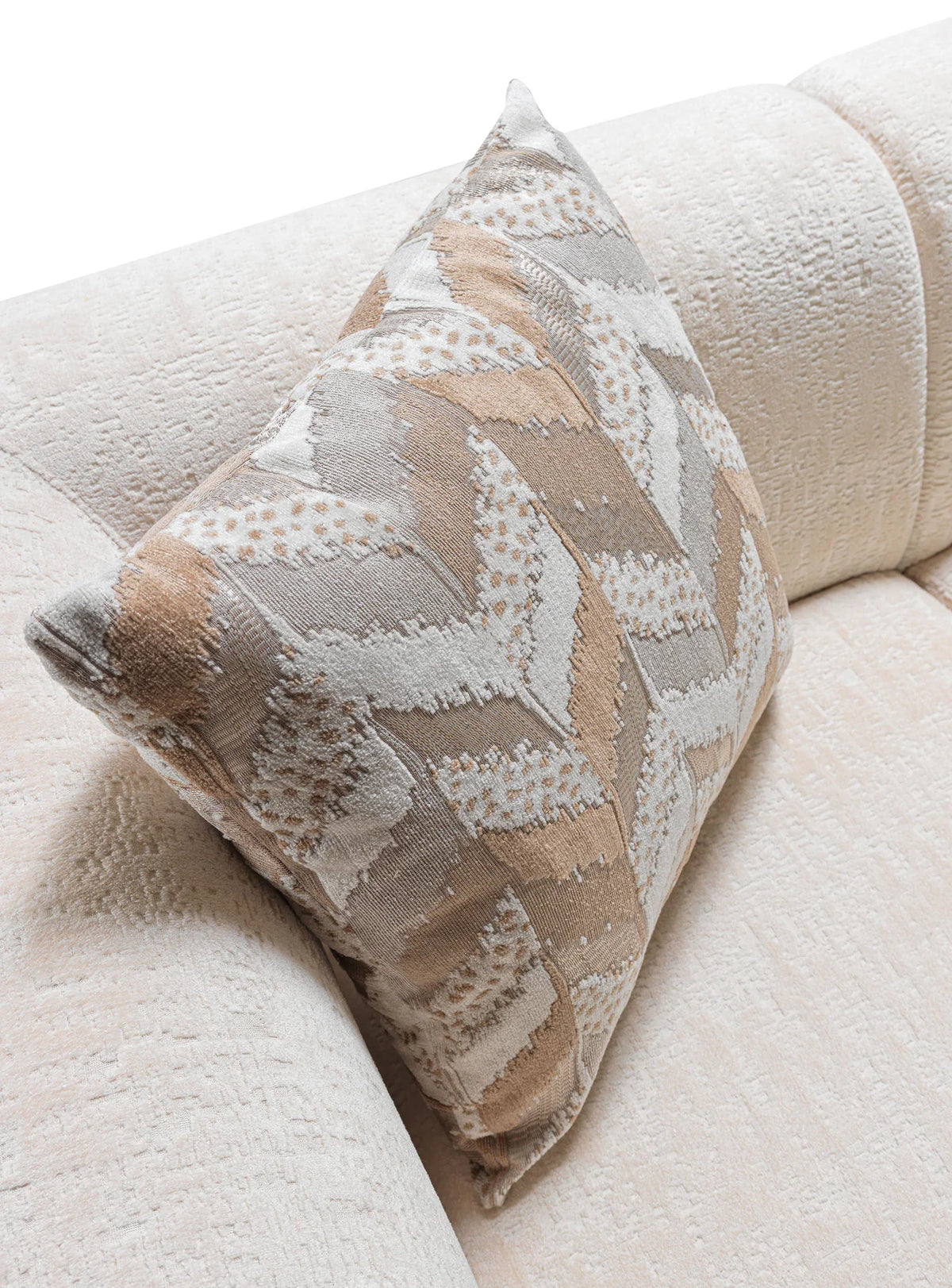 Brenda Ivory Bouclé Sofa and Loveseat Set