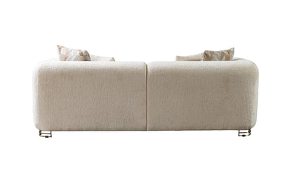 Brenda Ivory Boucle Living Room Set