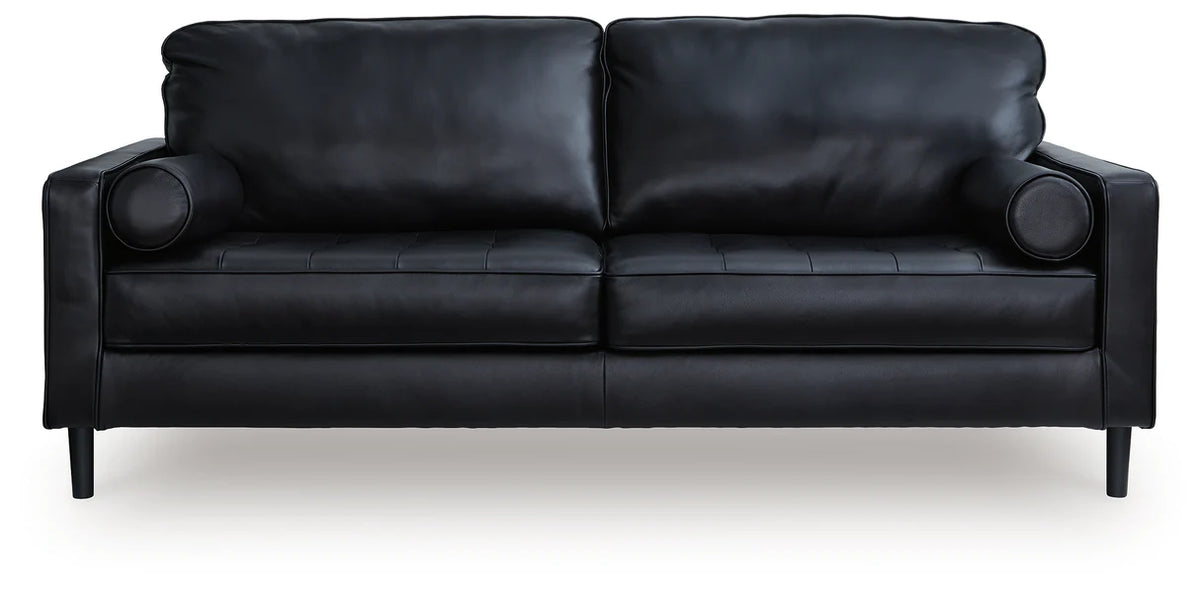 Bryceview Onyx Leather-Match Sofa or Loveseat