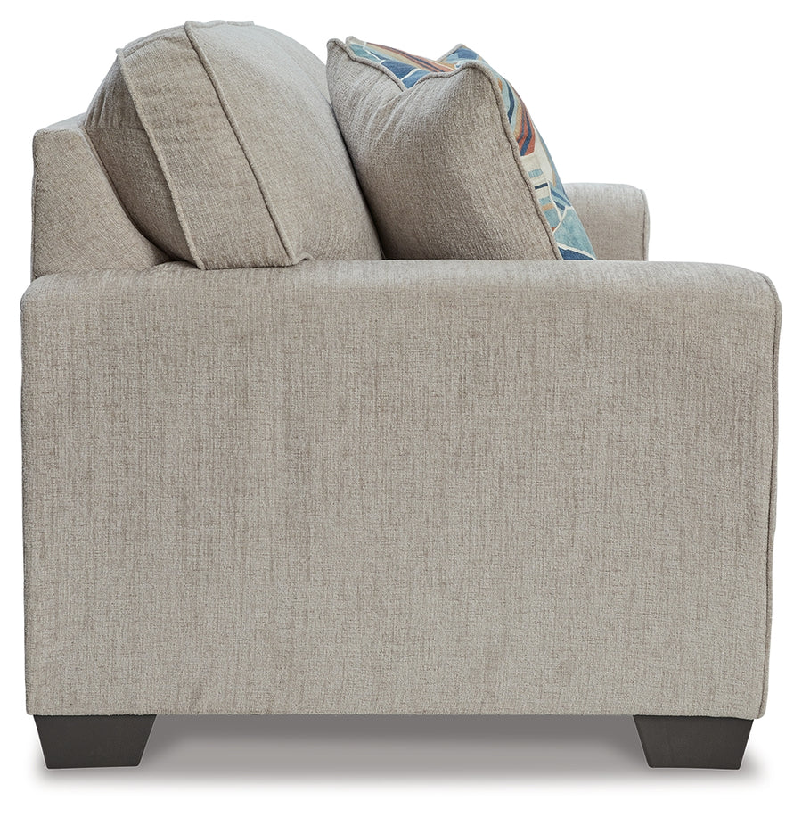 Cashton Upholstered Loveseat, Blue or Beige