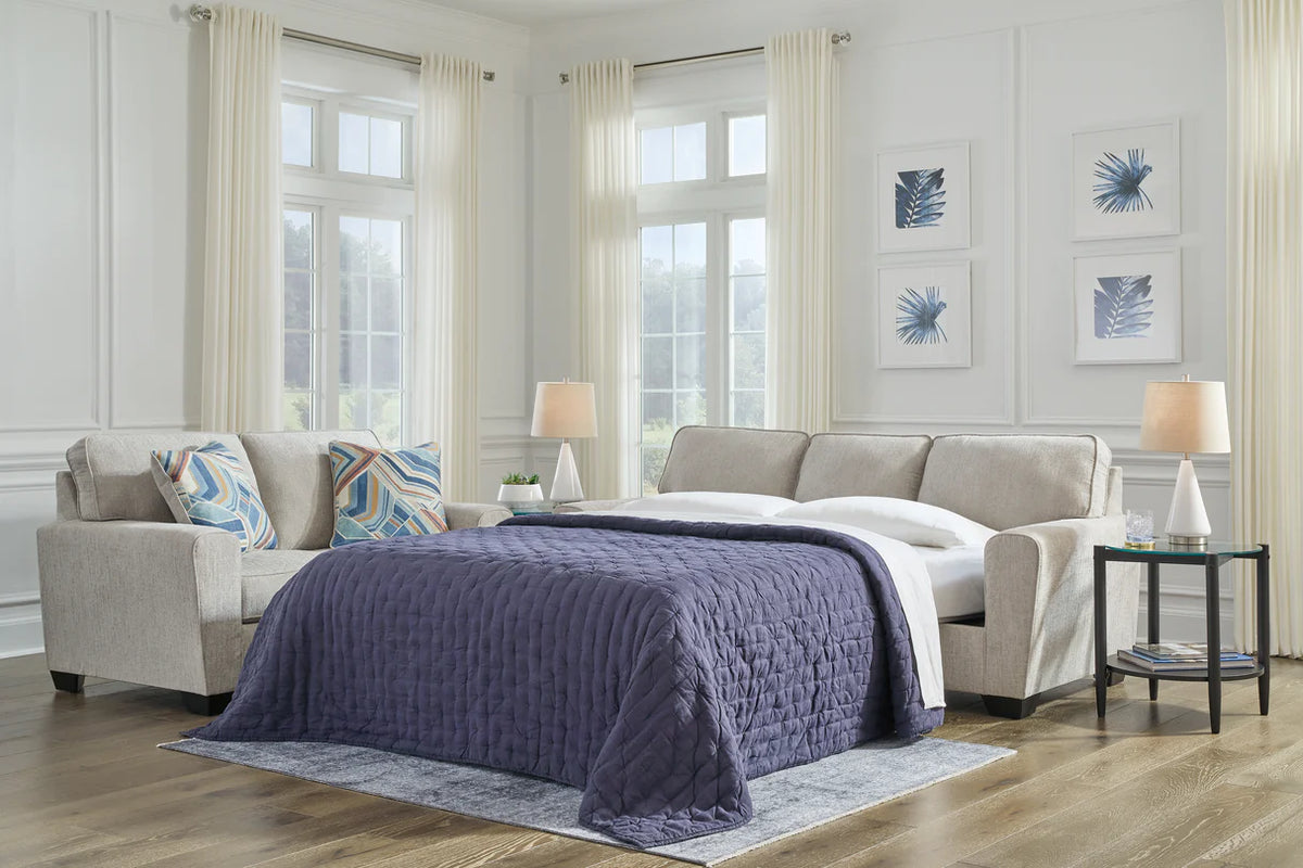 Cashton Sofa or Queen Sleeper, Blue or Beige