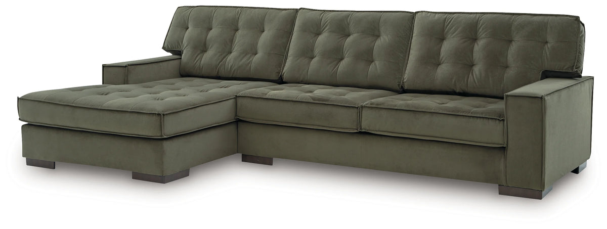 Seccional Chaise Caspian-Town Olive de 2 piezas