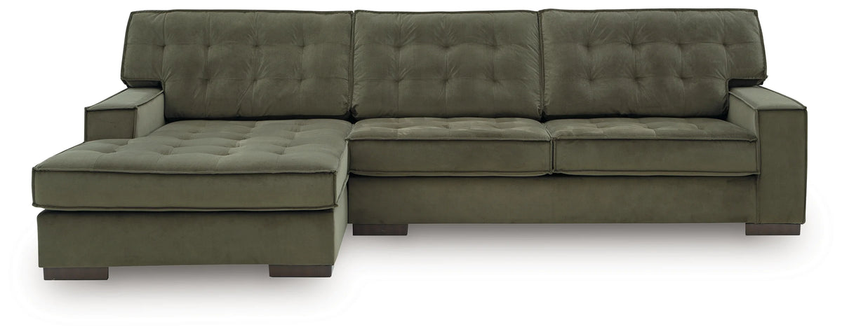 Seccional Chaise Caspian-Town Olive de 2 piezas
