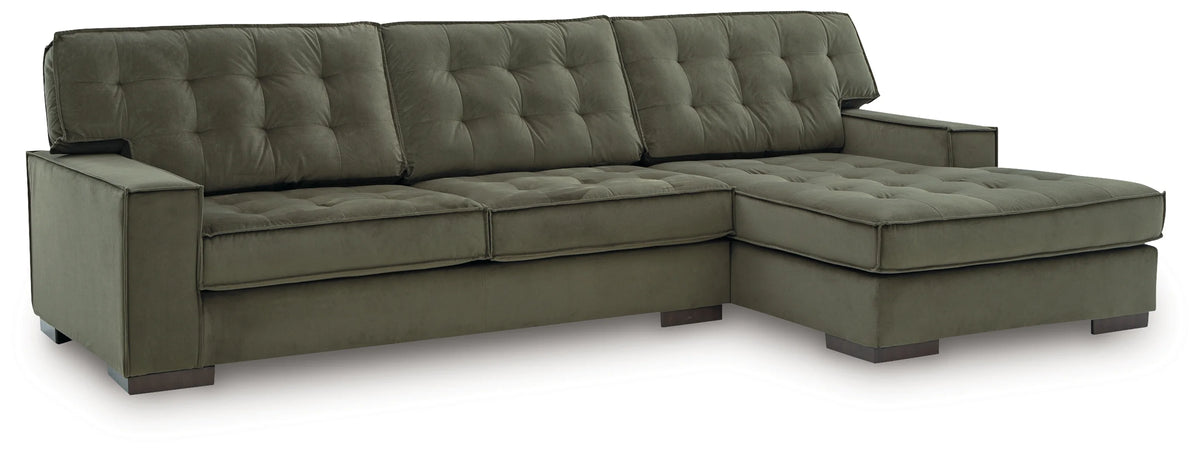 Seccional Chaise Caspian-Town Olive de 2 piezas