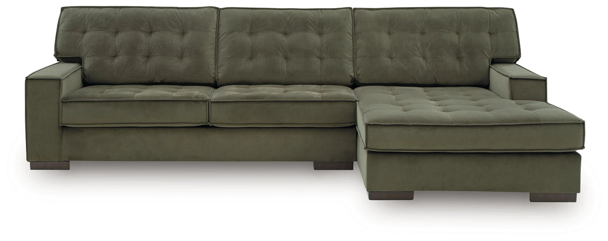 Seccional Chaise Caspian-Town Olive de 2 piezas