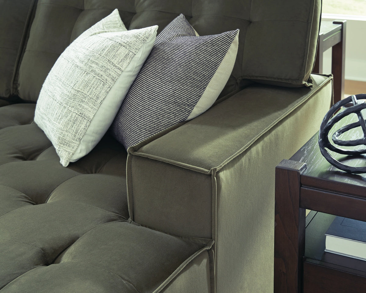 Seccional Chaise Caspian-Town Olive de 2 piezas