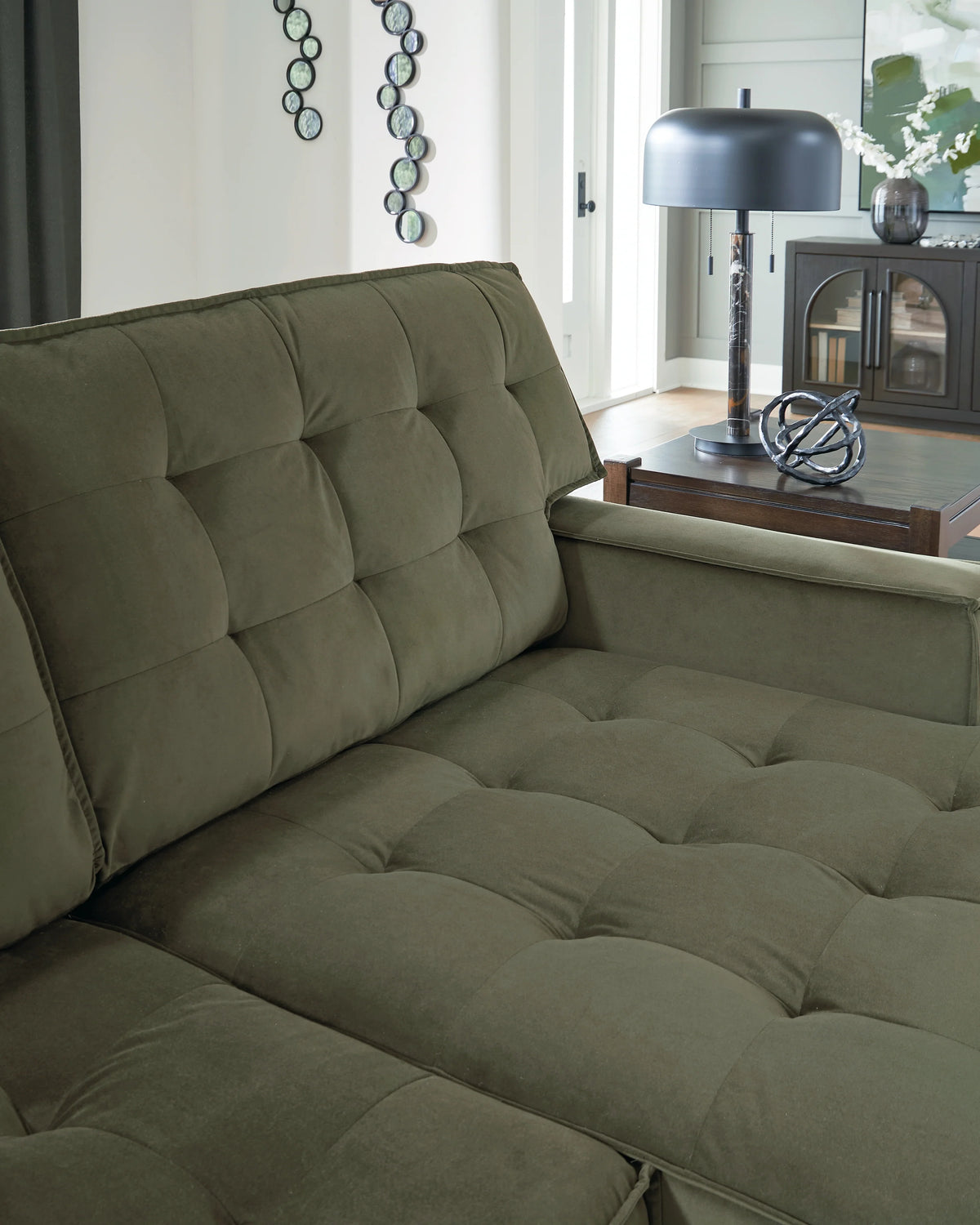 Seccional Chaise Caspian-Town Olive de 2 piezas