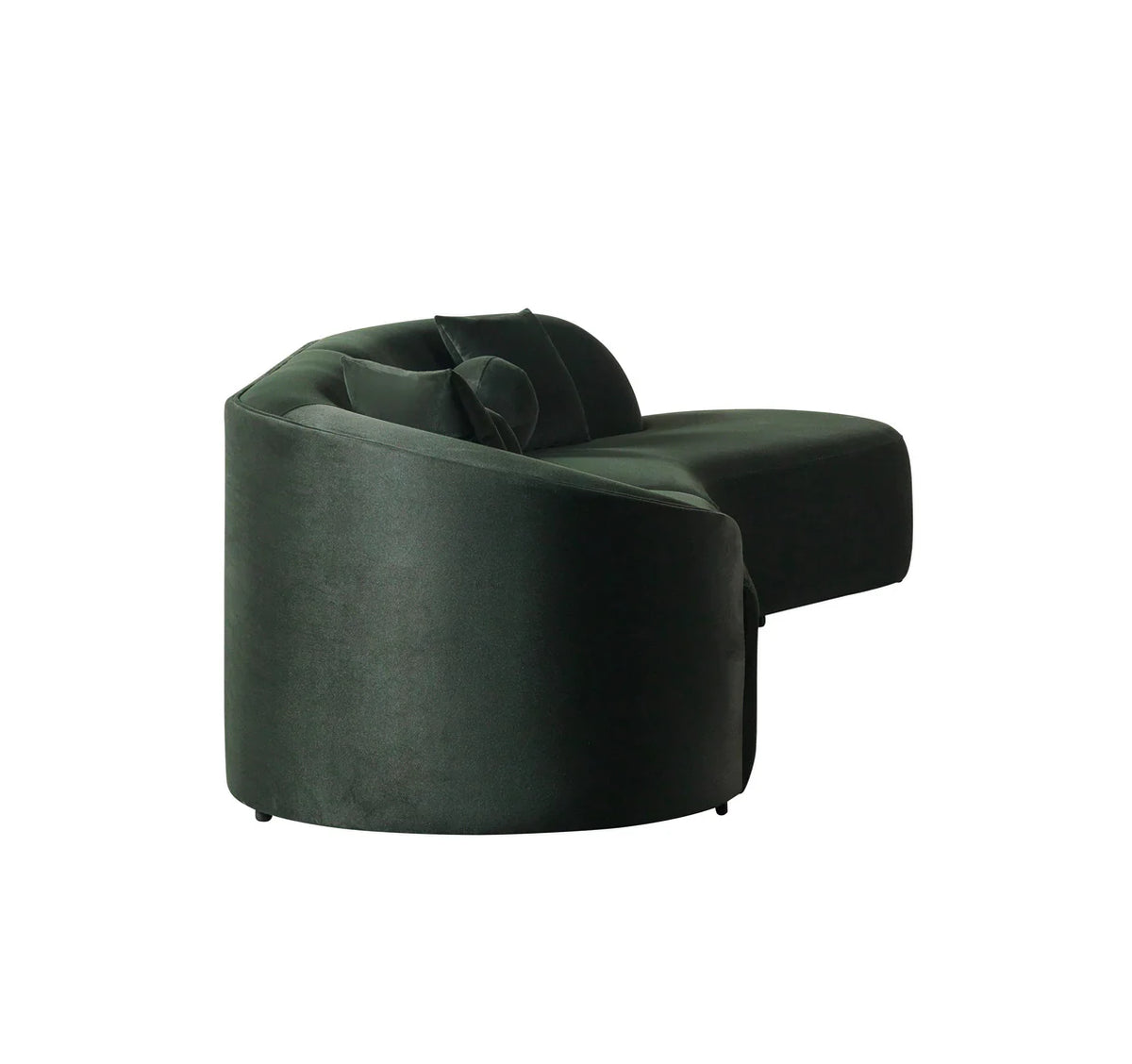 Cloe Velvet 134-Inch Curved RAF Sectional