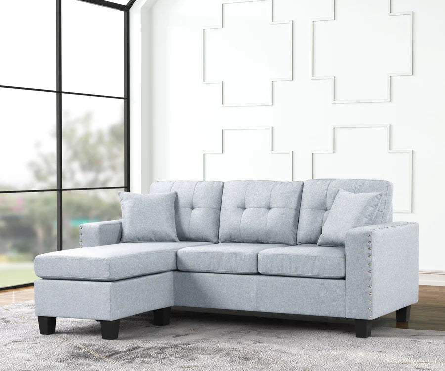 Cris Gray Reversible Sectional