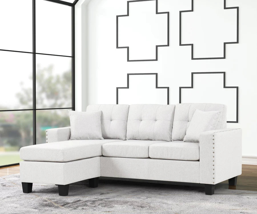 Cris Gray Reversible Sectional