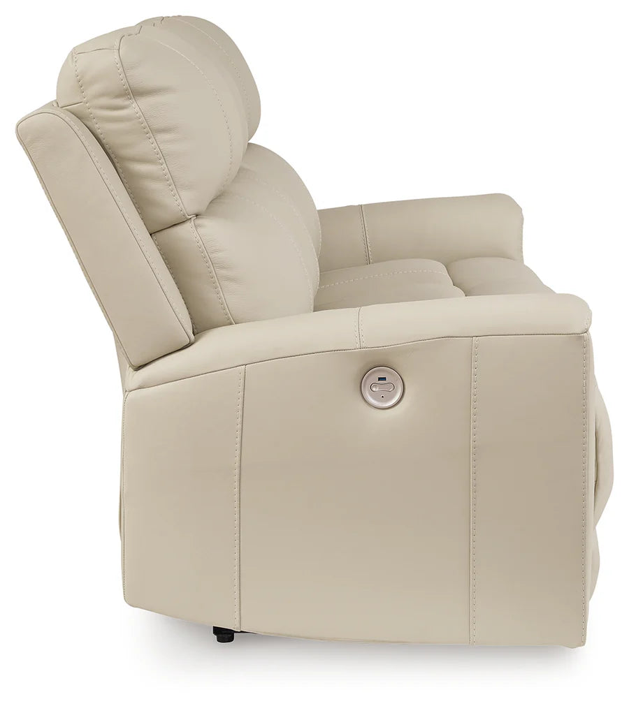 Sofá reclinable eléctrico Dahlmoore Almond