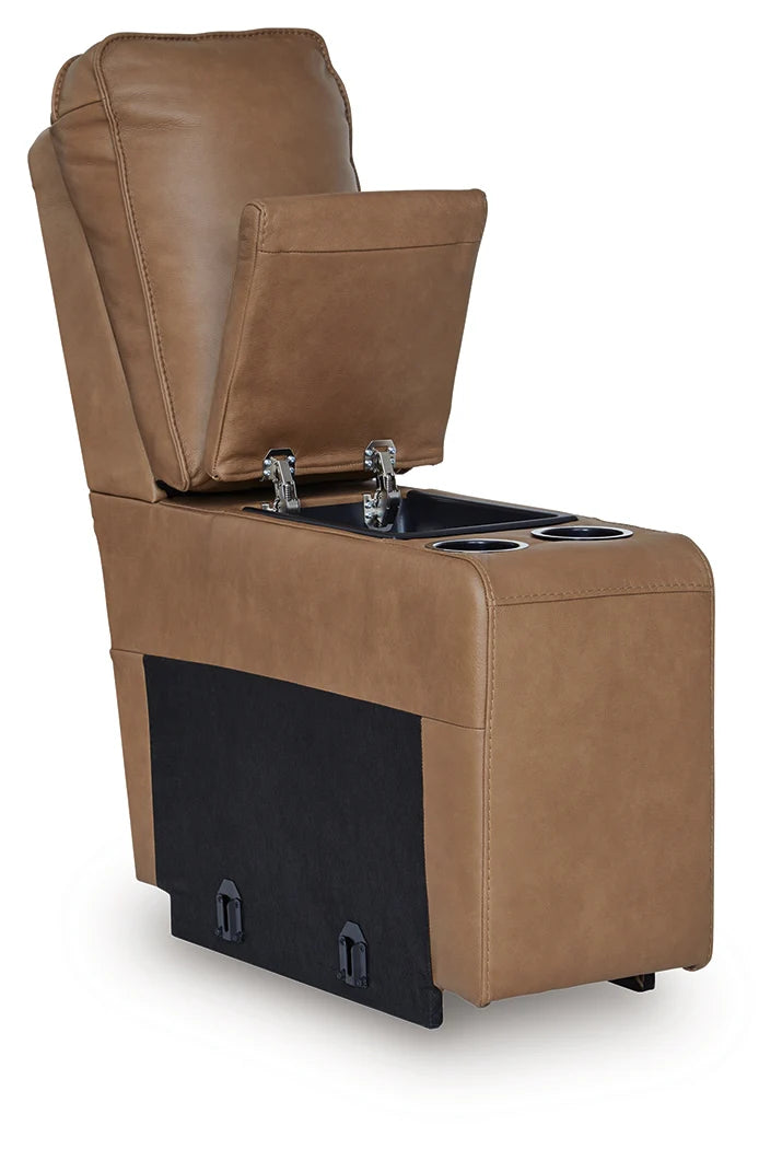 Sofá Seccional Reclinable Eléctrico Modular DeepWakes Caramel